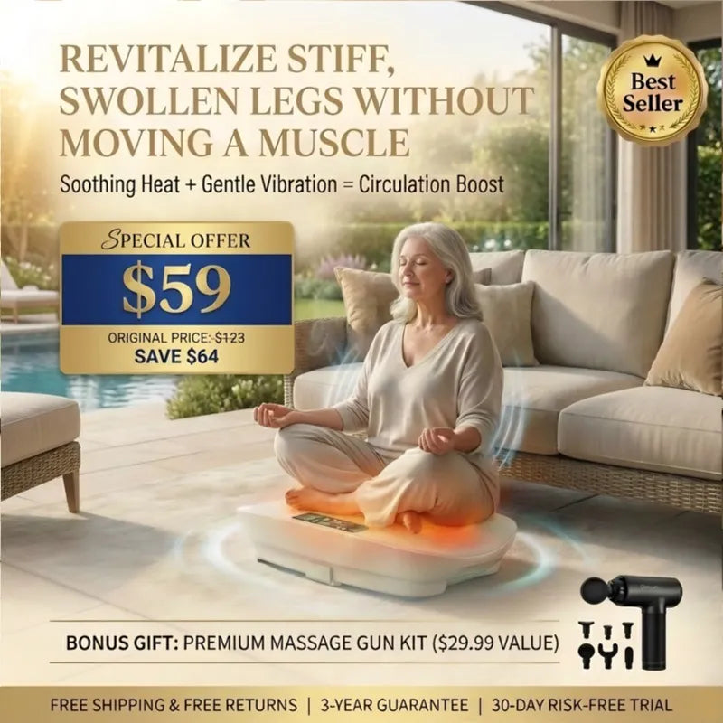 Sit & Slim: 10 Adjustable Speeds, 400LB Support, & FREE Massage Gun – Sculpt Your Body with Ease!