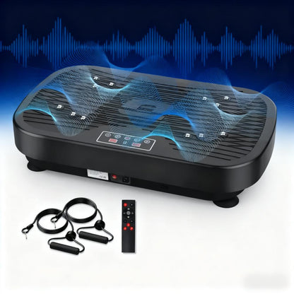 99-Speed Vibration Fitness Plate with 330LBS Capacity (10-Min Full-Body Workouts)