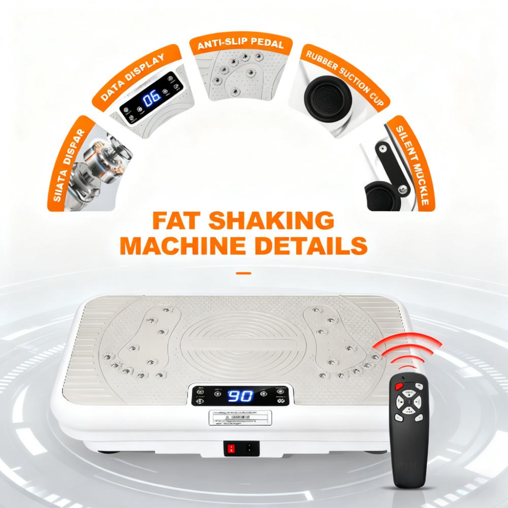20-Min Daily Vibration Fitness Plate (99-Speed, Magnetic Foot Massage)