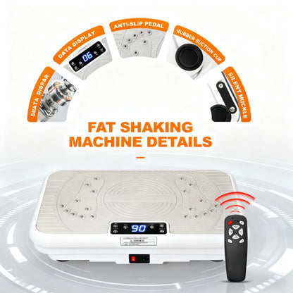 20-Min Daily Vibration Fitness Plate (99-Speed, Magnetic Foot Massage)