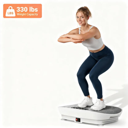 100W Compact Vibration Fitness Plate (330LBS Weight Capacity)