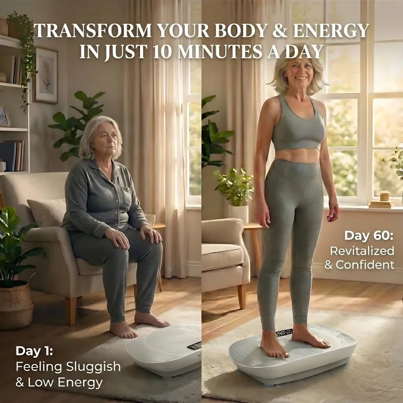 Sit & Slim: 10 Adjustable Speeds, 400LB Support, & FREE Massage Gun – Sculpt Your Body with Ease!