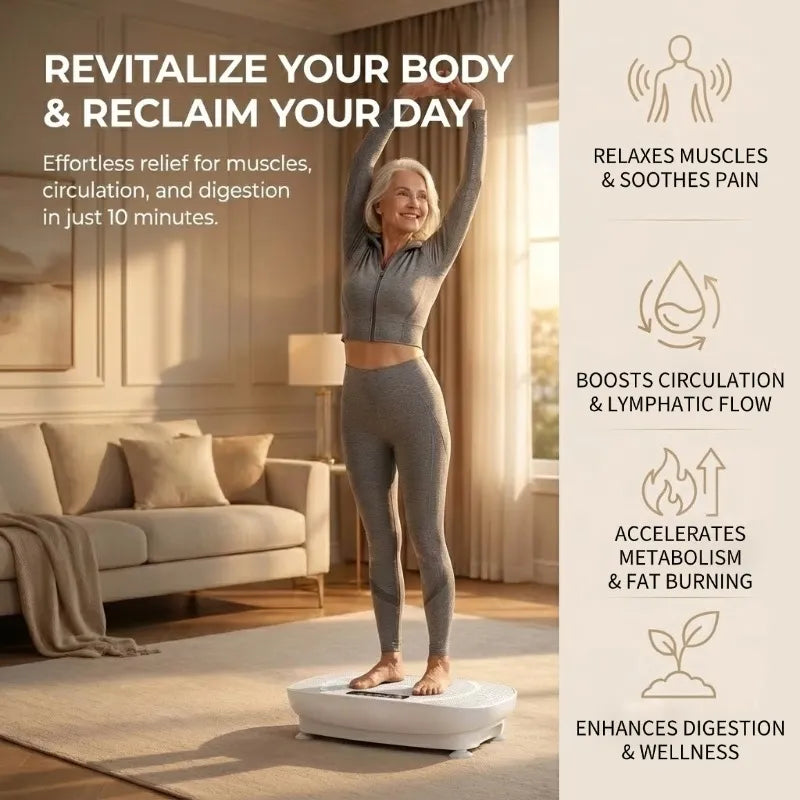 Sit & Slim: 10 Adjustable Speeds, 400LB Support, & FREE Massage Gun – Sculpt Your Body with Ease!