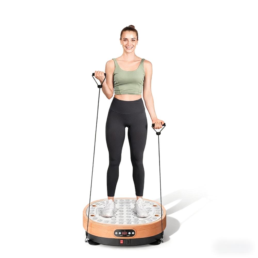 330LBS-Capacity Vibration Fitness Plate with Massage & 99-Speed Settings
