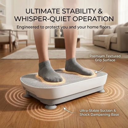 Sit & Slim: 10 Adjustable Speeds, 400LB Support, & FREE Massage Gun – Sculpt Your Body with Ease!