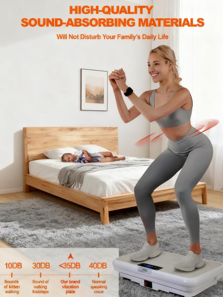 20-Min Daily Vibration Fitness Plate (99-Speed, Magnetic Foot Massage)