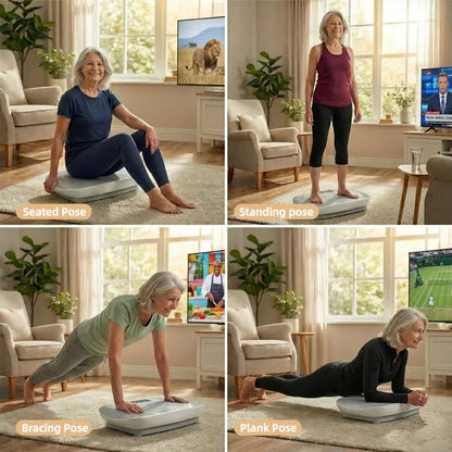 Sit & Slim: 10 Adjustable Speeds, 400LB Support, & FREE Massage Gun – Sculpt Your Body with Ease!