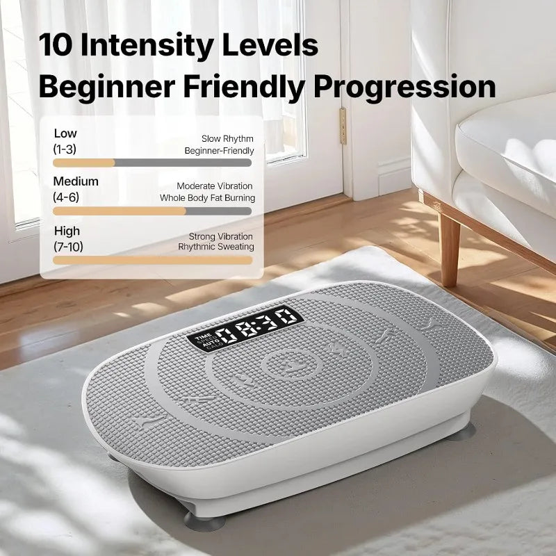 Sit & Slim: 10 Adjustable Speeds, 400LB Support, & FREE Massage Gun – Sculpt Your Body with Ease!