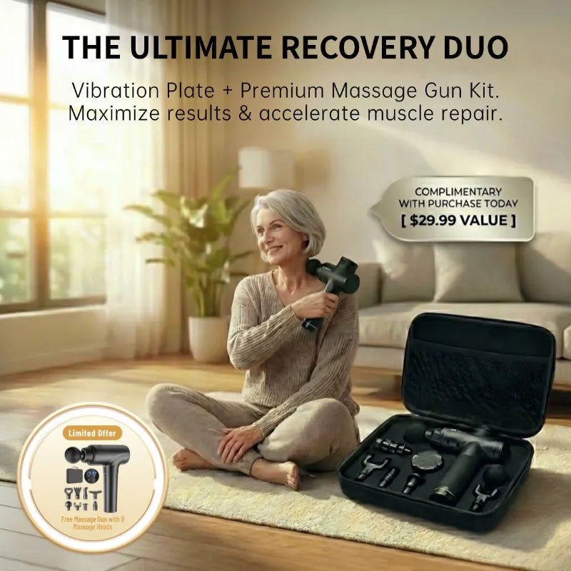 Sit & Slim: 10 Adjustable Speeds, 400LB Support, & FREE Massage Gun – Sculpt Your Body with Ease!