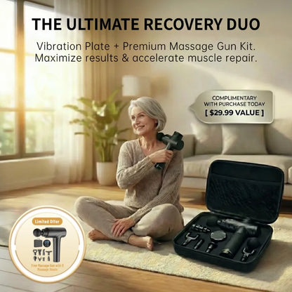 Sit & Slim: 10 Adjustable Speeds, 400LB Support, & FREE Massage Gun – Sculpt Your Body with Ease!