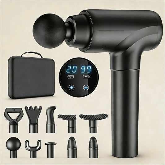 8-Head Massage Gun, 20-Speed for Deep Tissue and Pain Relief