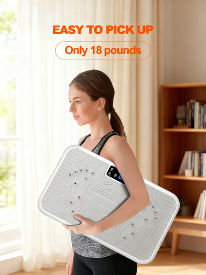 20-Min Daily Vibration Fitness Plate (99-Speed, Magnetic Foot Massage)