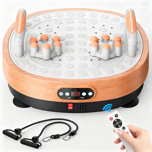 330LBS-Capacity Vibration Fitness Plate with Massage & 99-Speed Settings