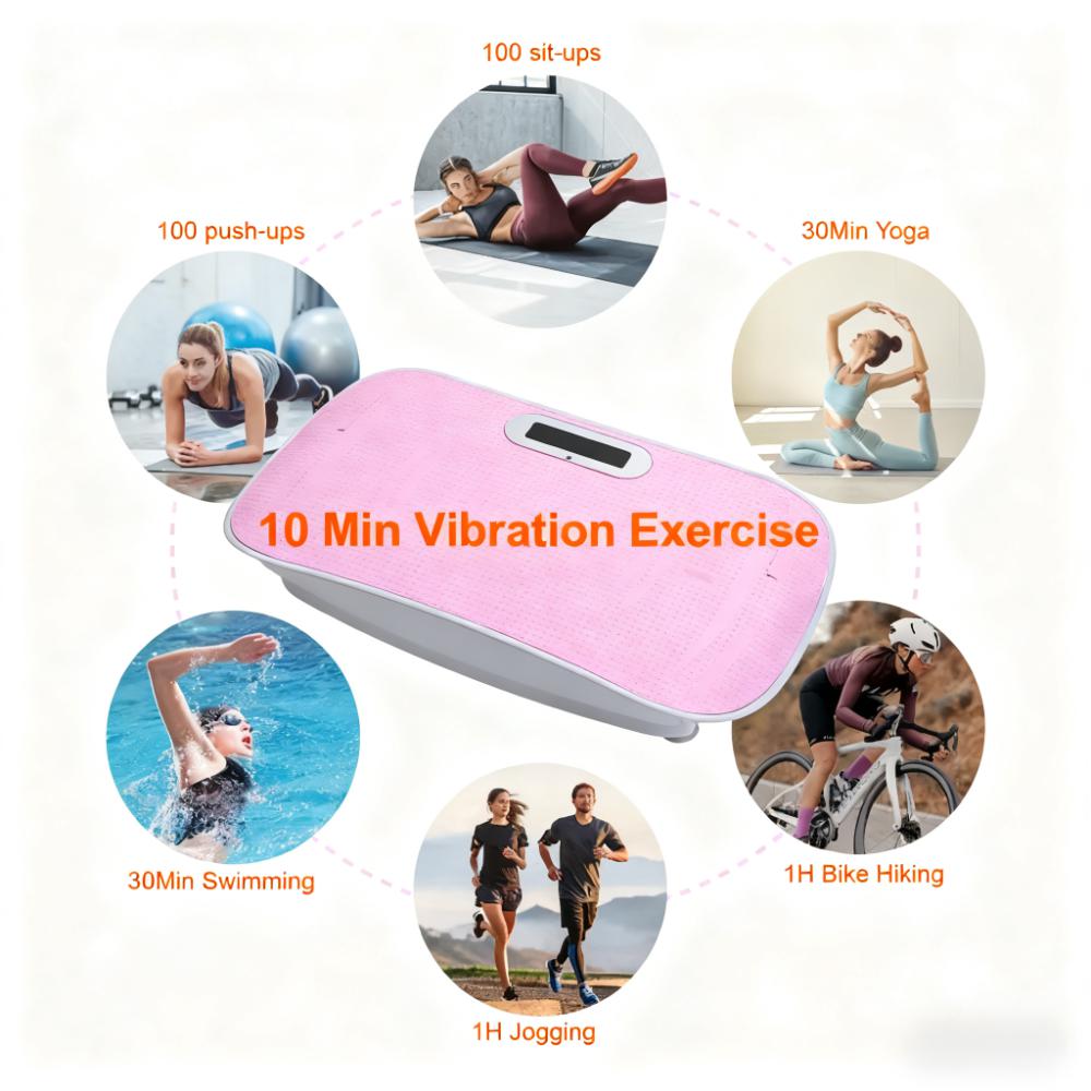 Silent 10-Level Vibration Fitness Platform with 25dB Quiet Operation